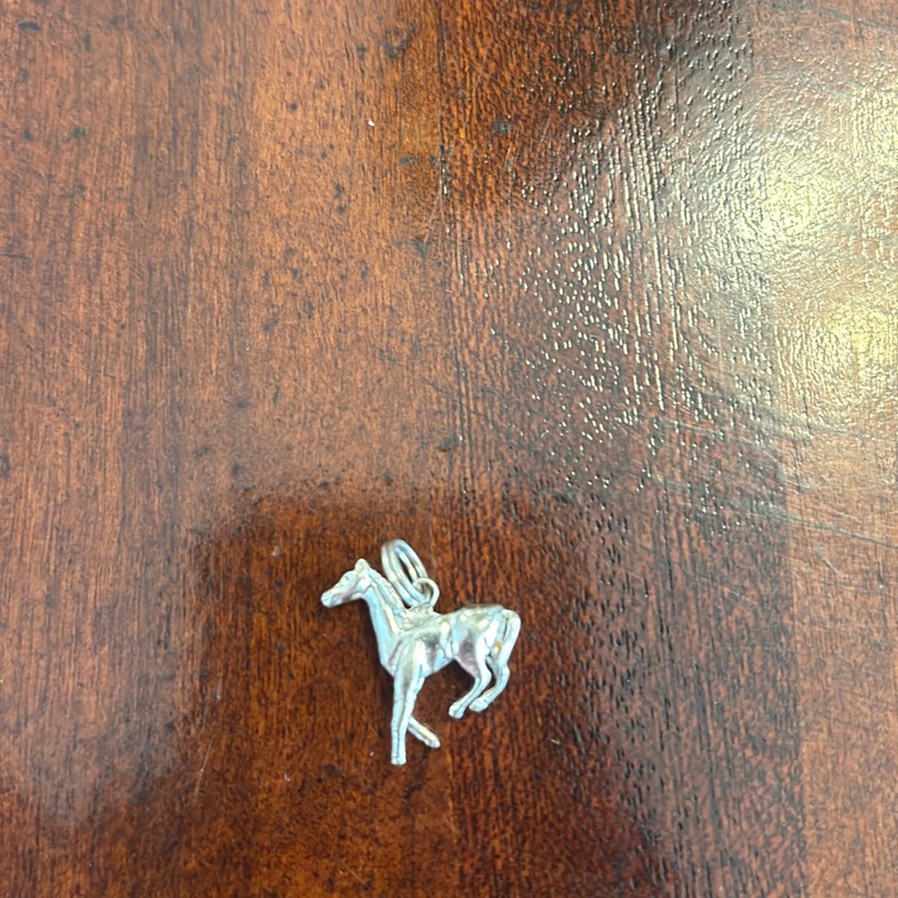Sterling silver horse charm